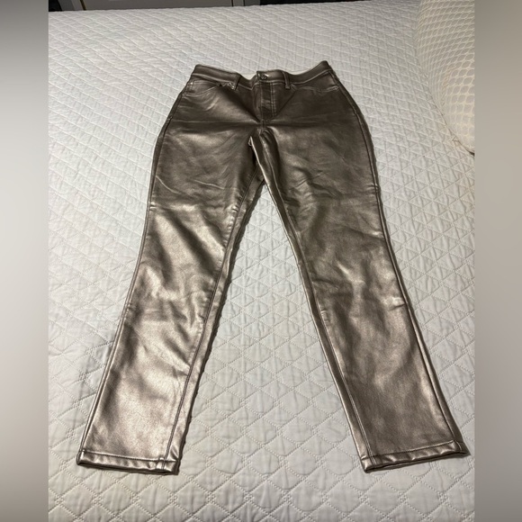 Express Pants - Express Metallic Gold High Rise Skinny Pants NWOT